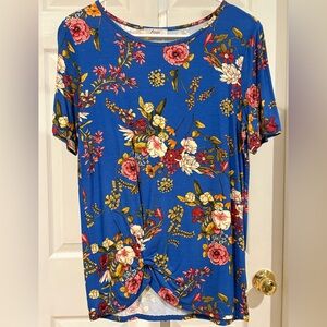 Fotia Floral Blue Women's Top medium